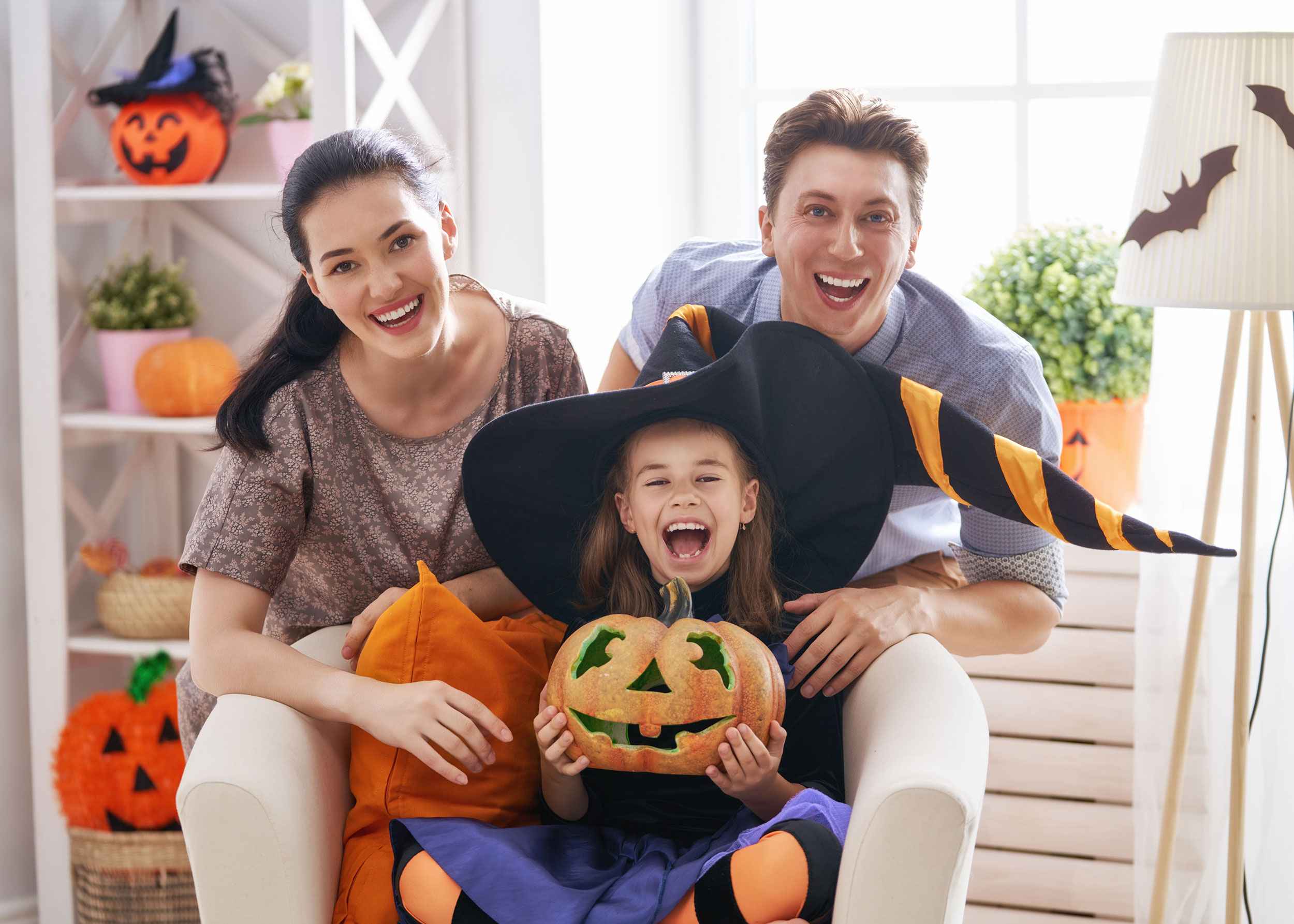 Family halloween photo